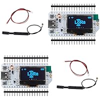 915MHz ESP32 LoRa V3 LoRa32 OLED Development Board + 915 MHz LoRa Antenna for Meshtastic (Pack of 2), not Compatible with LoRa 32 V2