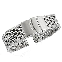 Beads of Rice Watch Bracelet Band Strap - Stainless Steel Vintage BOR 18mm 19mm 20mm 21mm 22mm 24mm