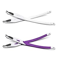 HKUCO White/Purple Rubber Replacement White Frame Legs For Crosslink Frame
