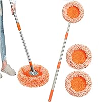 360 Rotatable Adjustable Cleaning Mop, Mop Head is Reusable and Replaceable, Rotating Adjustable Cleaning Mop