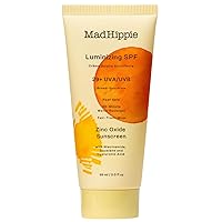 Mad Hippie Luminizing Facial SPF, Daily Protective Serum, 29 SPF Moisturizer & Mineral Sunscreen Face Lotion, Zinc Oxide Mineral Face Sunscreen, Sun Skin Care, Reef Safe, 2 Oz.
