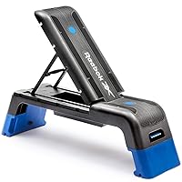 Reebok Fitness Multipurpose Adjustable Aerobic and Strength Training Workout Deck with Incline and Decline Bench Configurations