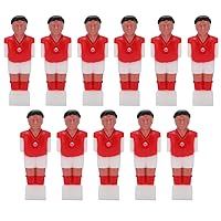 Table Soccer Foosball Replacement Part,11Pcs Hard Plastic Foosball Men Table Soccer Player,Indoor/Outdoor Fun Replacement Set for Table Football Adult Children
