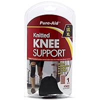 Knitted Knee Support (LG-XL) for Men & Women - Knee Brace Support for Running, Jogging, Sports, Joint Pain Relief, Arthritis & Injury Recovery - Knee Braces for Knee Pain -Large, X-Large