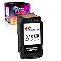 Remanufactured Ink Cartridge Replacement for Canon 245XL PG-245XL PG-243 245 XL (1 Black) Used for Pixma TS3122 MX490 MX492 TR4522 TR4520 MG2522 MG2922 MG2520 TS3322 IP2820 MG2500 Printer