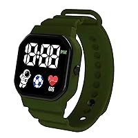 Hyclam Unisex Square LED Digital Watch Waterproof Sports Watch Electronic For Men Watch For Women Students Comfortable Wearing Led Digital Watch For Kids