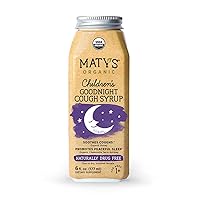 Maty's Organic Children's Goodnight Cough Syrup, Made with Organic Honey, Chamomile & Nutmeg - 6 fl oz.