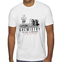 Chemistry is Like Cooking Sueded T-Shirt - Funny Quote Clothing - Chemistry Lovers Item