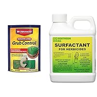 BioAdvanced Season Long Grub Control, Ready-to-Spread Granules for Insects, 10 LB & Southern Ag Surfactant for Herbicides Non-Ionic, 16oz, 1 Pint