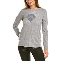 Zadig & Voltaire Gaby Heart Strass Wool & Cashmere-Blend Sweater
