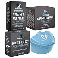 Retainer Cleaner, Mouth Guards, and Denture Bath Bundle