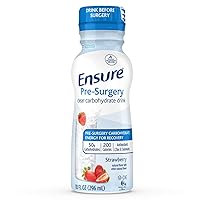 Ensure Pre-Surgery, Clear Carbohydrate Drink, Strawberry, 10 Fl Oz (Pack of 4)