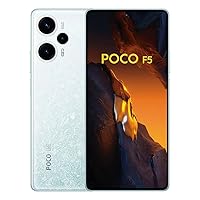 Xiaomi Poco F5 5G Dual 256GB ROM 8GB RAM Factory Unlocked (GSM Only | No CDMA - not Compatible with Verizon/Sprint) Global Smartphone Mobile Cell - White
