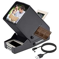 35mm Slide and Film Viewer, Negative Viewer, Desk Top LED Lighted Illuminated Viewing, 3X Magnification, USB Powered