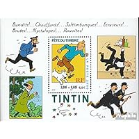 France block22 (Complete.Issue.) unmounted Mint/Never hinged ** MNH 2000 Comic Character Tintin (Stamps for Collectors) Comics