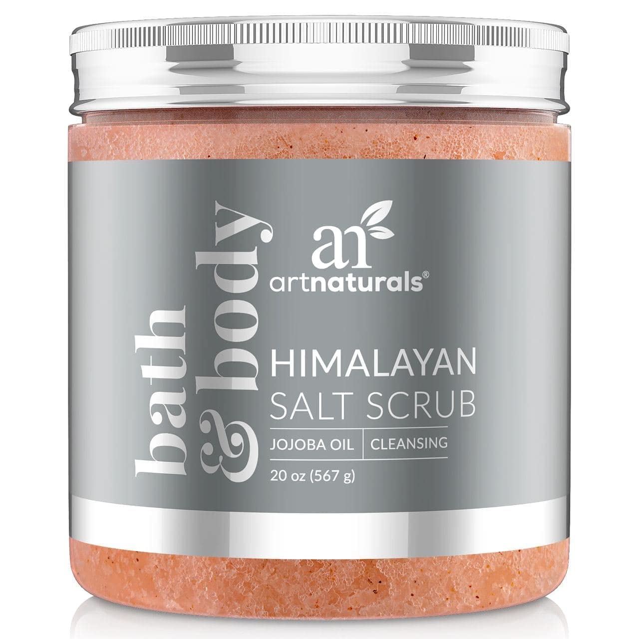 artnaturals Himalayan Body Scrub and Face Scrub - (20 Oz) - Deep Cellulite Cleansing Exfoliator with Sugar, Shea Butter, Exfoliating Himalayan - Natural Pink for Hand, Skin and Facial - Men and WomenButter, Exfoliating Himalayan - Natural Pink for Hand, S