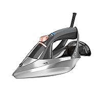 Conair GlideLite Professional Iron, Steam Iron for Clothes, Simple One-Temp Technology, Friction-Free Easy Glide Soleplate