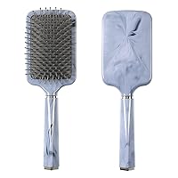 Paddle Brush with Air Cushion in Marble Effect，Good Massage and Good for Detangling, Straightening Hair and Blow Drying.