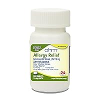 Ohm 24-Hour Allergy Medicine (300-Count) Antihistamine for Pollen, Hay Fever, Dry, Itchy Eyes, Allergies | Cetirizine HCl 10mg Tablets