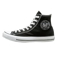 Punk Rock Ramones Logo High Canvas Slip-on Sneaker Shoes 35-44 Black