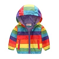 Girls Dress Coat Toddler Kids Baby Boys Girls Cartoon Dinosaur Rainbow Camouflage Zip Dress Coat for Girls
