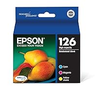 EPSON 126 DURABrite Ultra Ink Color Combo Pack For WF-3520, WF-3530, WF-3540, WF-520, WF-545, WF-630, WF-633, WF-635, WF-645, WF-7010, WF-7510, WF-7520, WF-840, WF-845 and other select models
