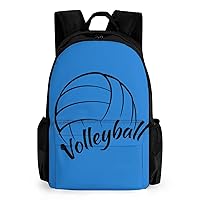 Love is Volleyball Laptop Backpack for Men Women Shoulder Bag Business Work Bag Travel Casual Daypacks