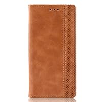 Compatible with BlackBerry KEY2 Case Back Cover Phone Protective Shell Full Body Protection Wallet Business Style with Stand Function and Auto Sleep Wake Up (Brown)