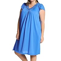 Shadowline Women's Rosebud Cap Sleeve Short Nightgown