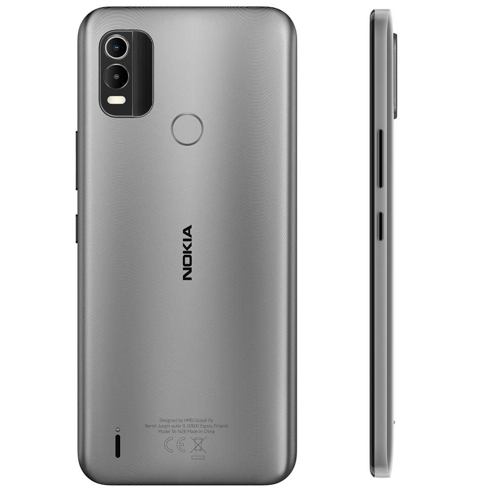 Nokia C21 Plus | Android 11 (Go Edition) | Unlocked Smartphone | 2-Day Battery | Dual SIM | 2/64GB | 6.52-Inch Screen | Charcoal