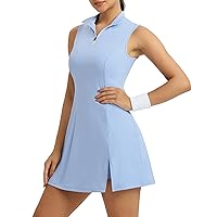 Fengbay Tennis Dresses for Women,Golf Dress with Shorts and Pockets for Athletic Dress Sleeveless Workout Dress