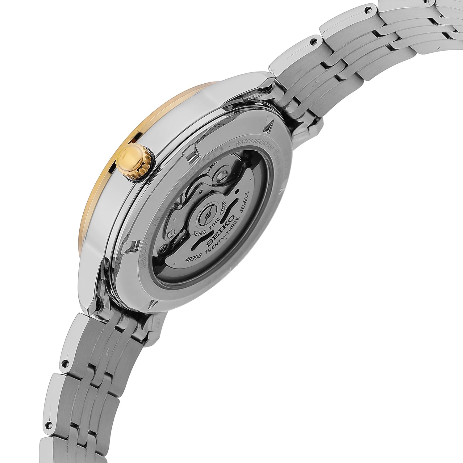 Seiko Herren Analog Automatik Uhr mit Edelstahl Armband SRPH92K1