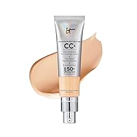 IT Cosmetics Your Skin But Better CC+ Cream - Color Correcting Cream, Full-Coverage Foundation, Hydrating Serum & SPF 50+ Sunscreen - Natural Finish - 1.08 fl oz