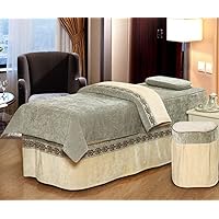 Beauty Bed Covered Soft Breathable Thick Fabric Multiple, 1,Squarehead/2/Squarehead80*190
