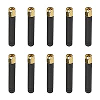 Othmro 433MHz Antenna - Omni Antenna 433 Antenna SMA Male Straight Rubber Duck Aerial Black Cable 50mm Long Rod Antenna 433MHz 3DB Omni Antenna 10pcs