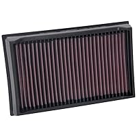 K&N Engine Air Filter: Reusable, Clean Every 75,000 Miles, Washable, Premium, Replacement Car Air Filter: Compatible with 2018-2019 VOLKSWAGEN (Golf SportWagen, Golf, Jetta, FAW Bora), 33-5084