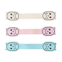 TOYANDONA 3pcs Child Safety Strap Locks Baby Proofing Cabinets Latches for Refrigerator Drawer Door Cupboard