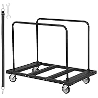 VEVOR Folding Table Cart, 1800 LBS Heavy Duty Table Trolley with 5