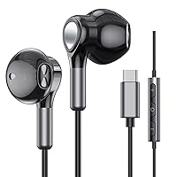 USB C Headphones for Samsung Galaxy S23 Ultra S22 S21 FE S20 A54 A53 USB C Earphones with Microphone in-Ear Headphones Wired Earbuds USB Type C Earphones for iPhone 15 Pro Max iPad Plus Pixel 8 7 6a 5