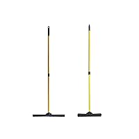 FURemover Pet Hair Remover Rubber Broom Original Indoor and Heavy Duty Outdoor Set with Carpet Rake and Squeegee