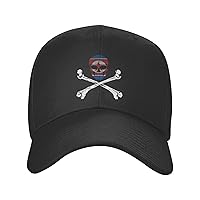 Skull Skeleton Bone North Korea Flag Classic Hat Fashion Casquette Golf Dad Hats Adjustable Baseball Cap Men Women Black