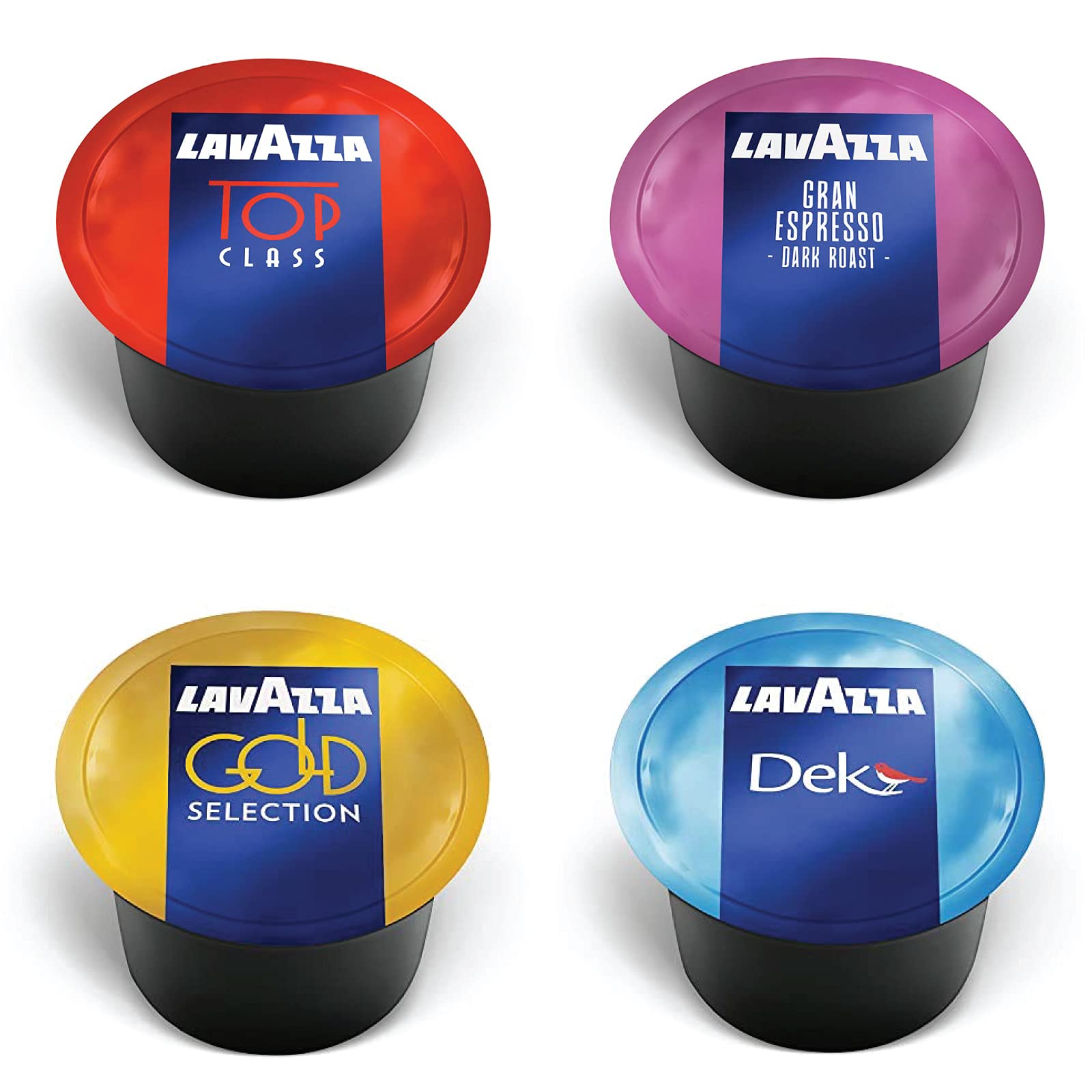 Lavazza Blue Capsules Coffee Pods, Best Value Variety Pack - Top Class, Gold Collection, Decaf Dek and Gran Espresso for Lavazza BLUE Single Serve ...