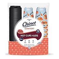 Valpa Comfort Cup and Lids, 16 oz. (70 ct.) Chinet