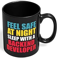 Funny BACKEND DEVELOPER Mugs Sleep with BACKEND DEVELOPER Gifts for loved ones job work gift profession humor awesome fun Coffee Mug (11 Oz.) by HOM