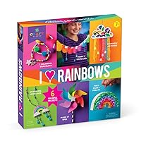 Craft-tastic – I Love Rainbows Craft Kit – Make 6 Colorful Arts & Crafts Projects