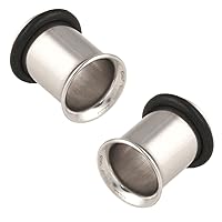 Pair of Stainless Steel Single Flared Eyelets: 4g 5/16
