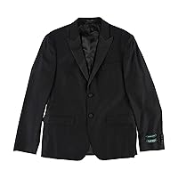 Ralph Lauren Mens Classic-Fit Black Paisley Two Button Blazer Jacket Black 42