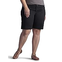 Lee Women's Plus Size Relaxed-fit Avey Knit-Waist Cargo Bermuda Short