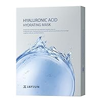 JAYJUN Hyaluronic Acid Hydrating Mask (10 Sheets) - 8-Layer Moisture Technology for Deep Hydration & Revitalization