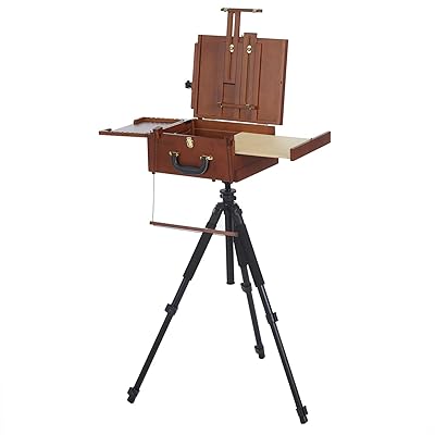 MEEDEN Plein Air Easel, French Easel, Outdoor Easel, Portable Tabletop for  Outdoor Painting, Pochade Box with Travel Tripod, Travel Easel for